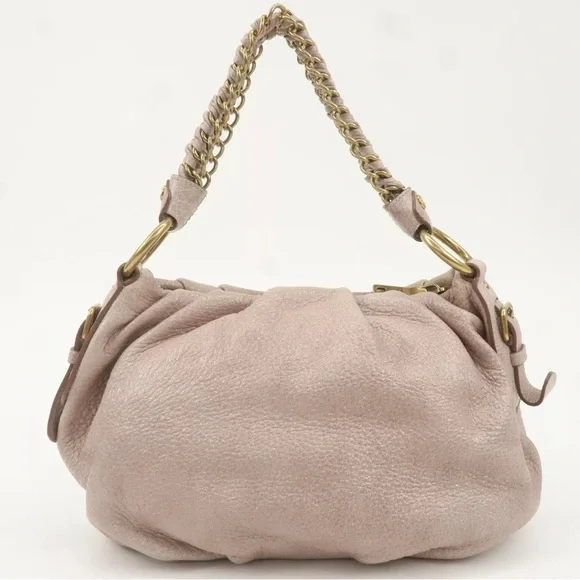 ✨💎PRADA💎✨Metallic Suede Hobo w/ Braided Strap w/ COA and Dustbag